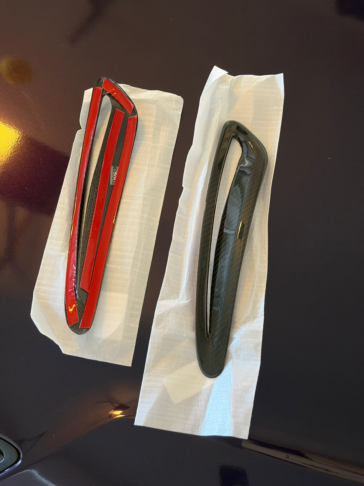Carbon Fiber Hood Vent Covers - A90 / A91 Supra MKV