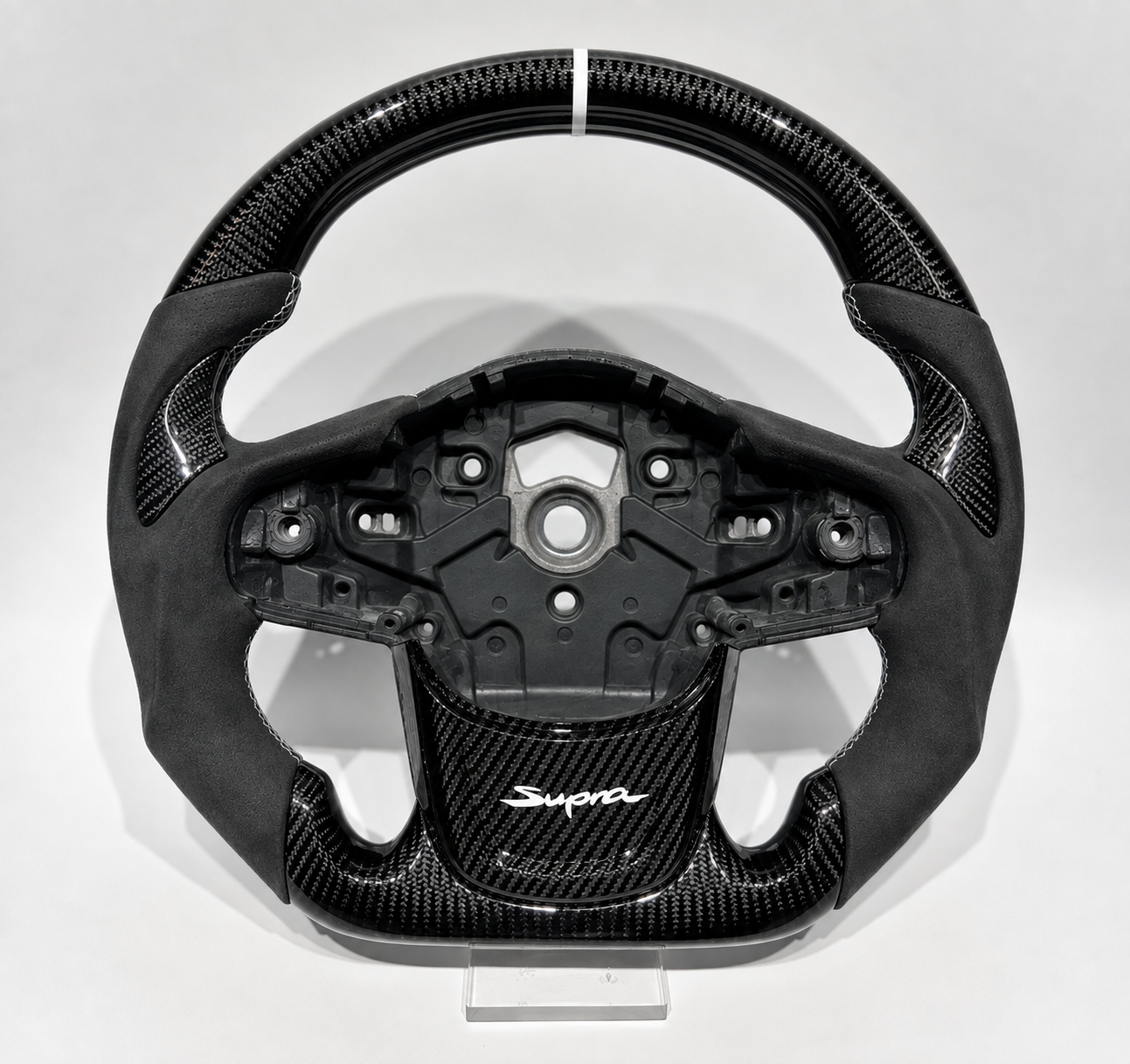 Carbon Fiber Alcantara Steering Wheel - MKV Supra A90 / A91