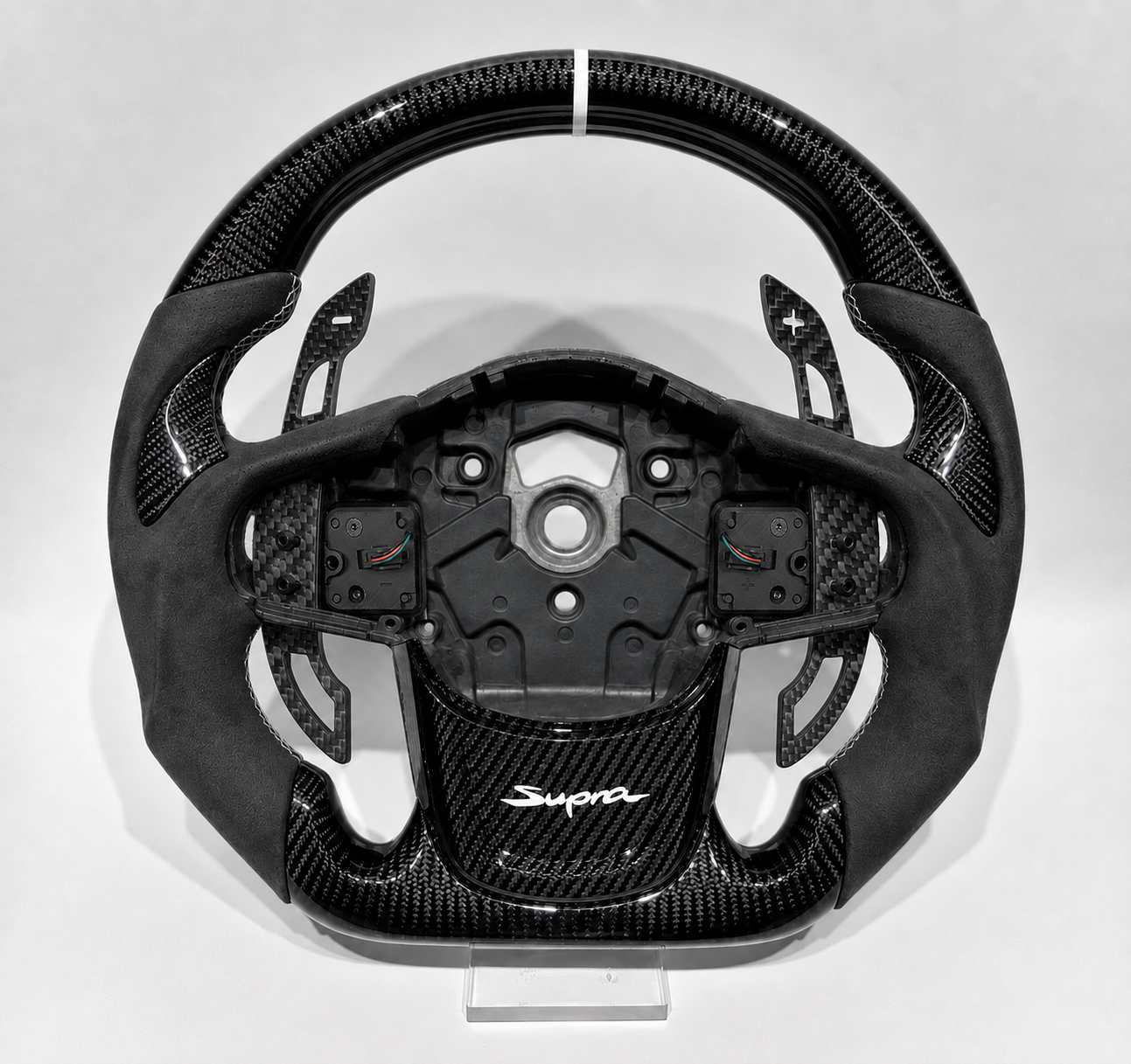 Carbon Fiber Alcantara Steering Wheel - MKV Supra A90 / A91