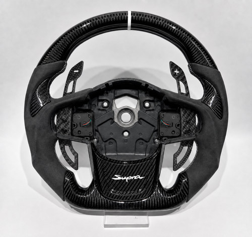 Carbon Fiber Alcantara Steering Wheel - MKV Supra A90 / A91